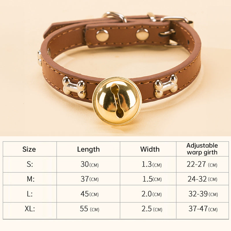 Leather Bell Collar