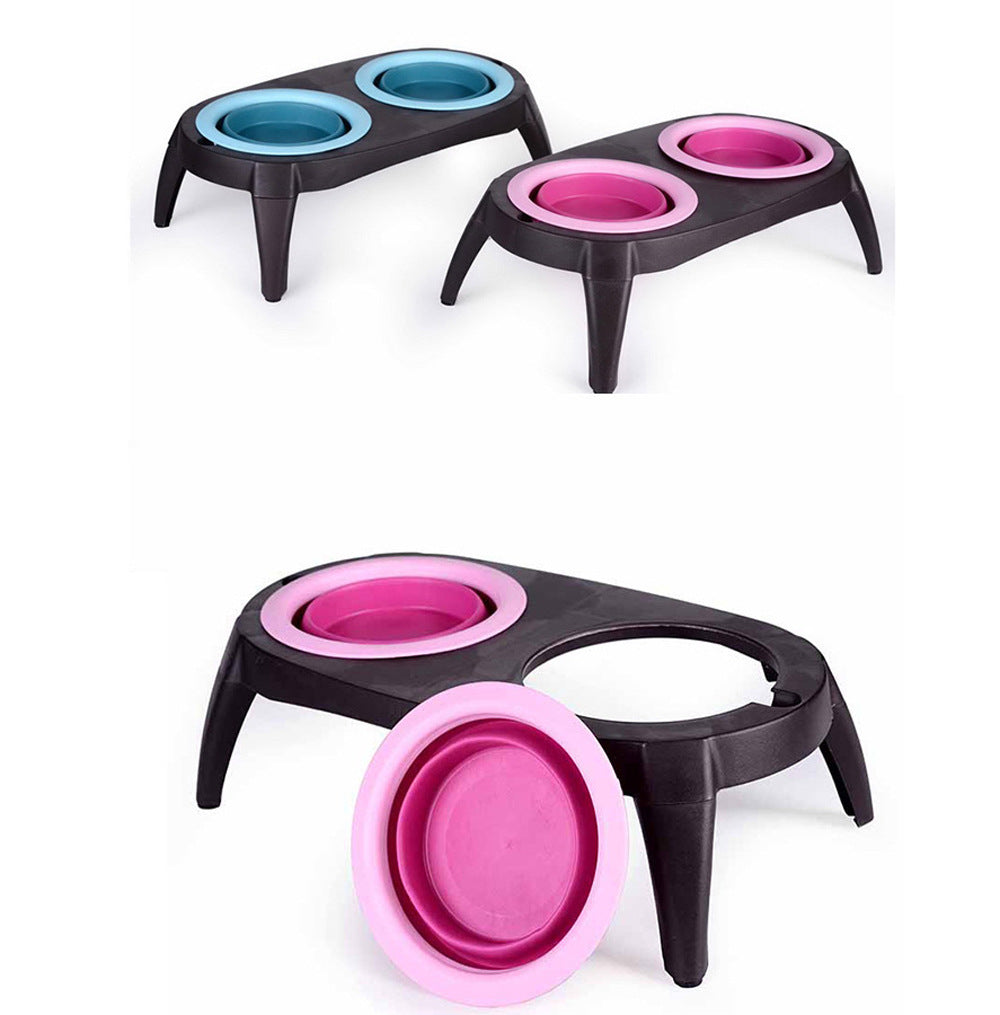 Double Silicone Raised Bowl