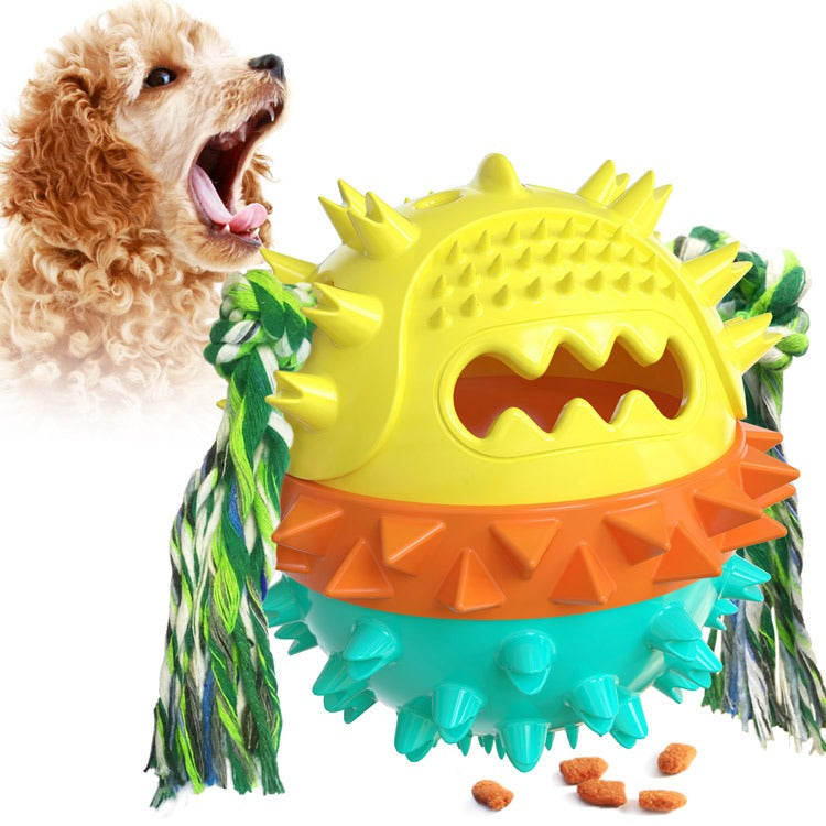 Squeaking food dispenser teether