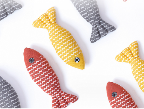 Catnip Infused Fish Toy