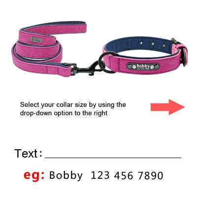 Personalized Leather Collar/Leash