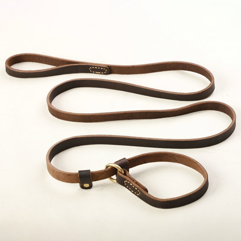 Real Leather Slip Lead
