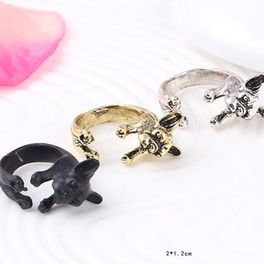 1 pc French Bulldog Ring