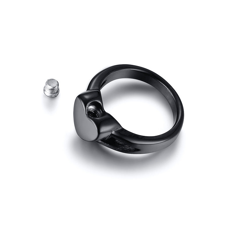 heart-shaped urn ring