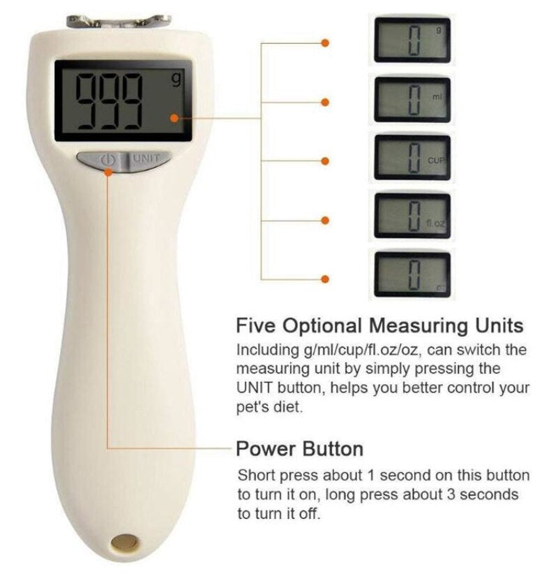 Electric Measuring Pet Food Scoop