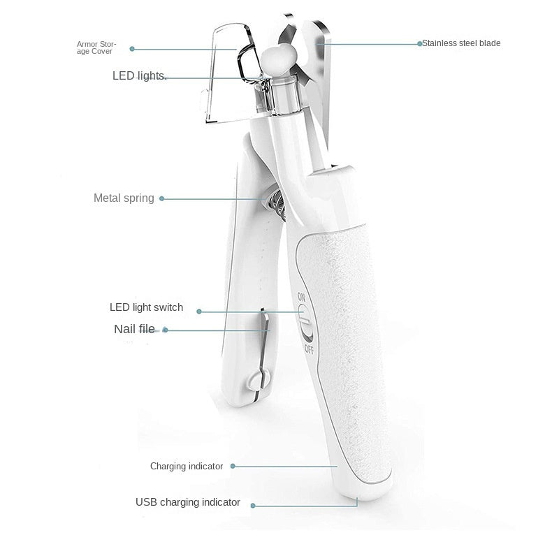 Nail Clippers with LED Light