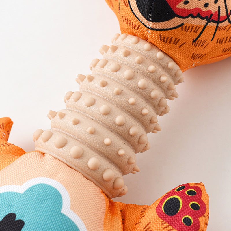 Squeaky Plush Toy with Teether
