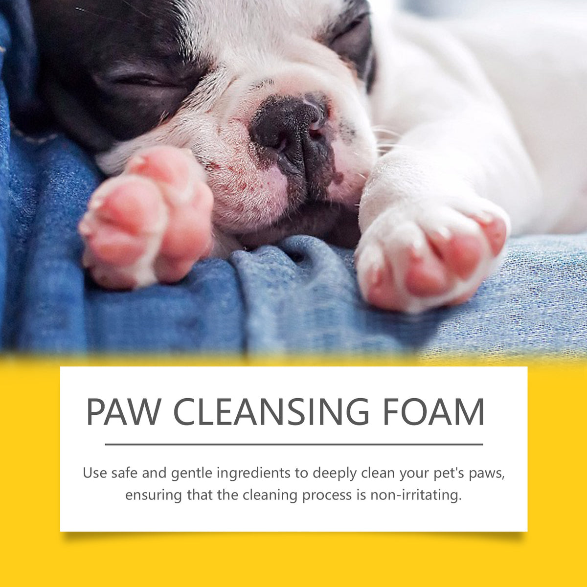Paw cleaning foam scrubber