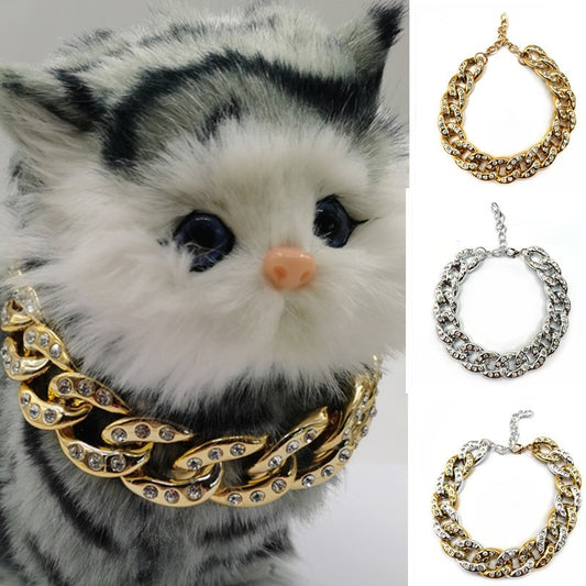Pet Chain/Rhinestone Necklace