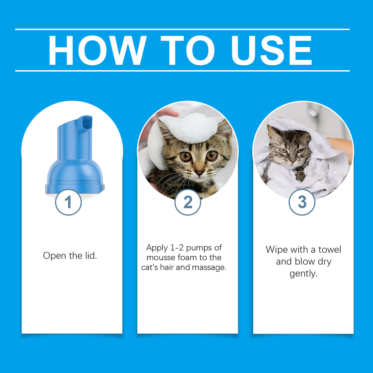 Cat dry shampoo
