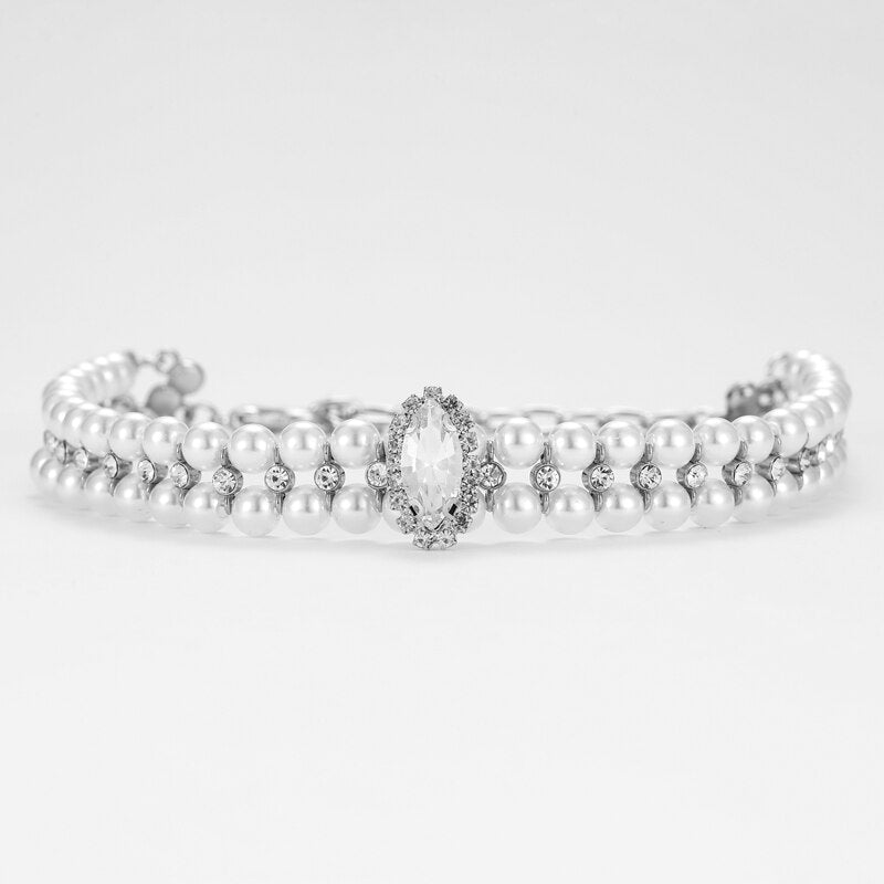 Pearl/Rhinestone Necklace