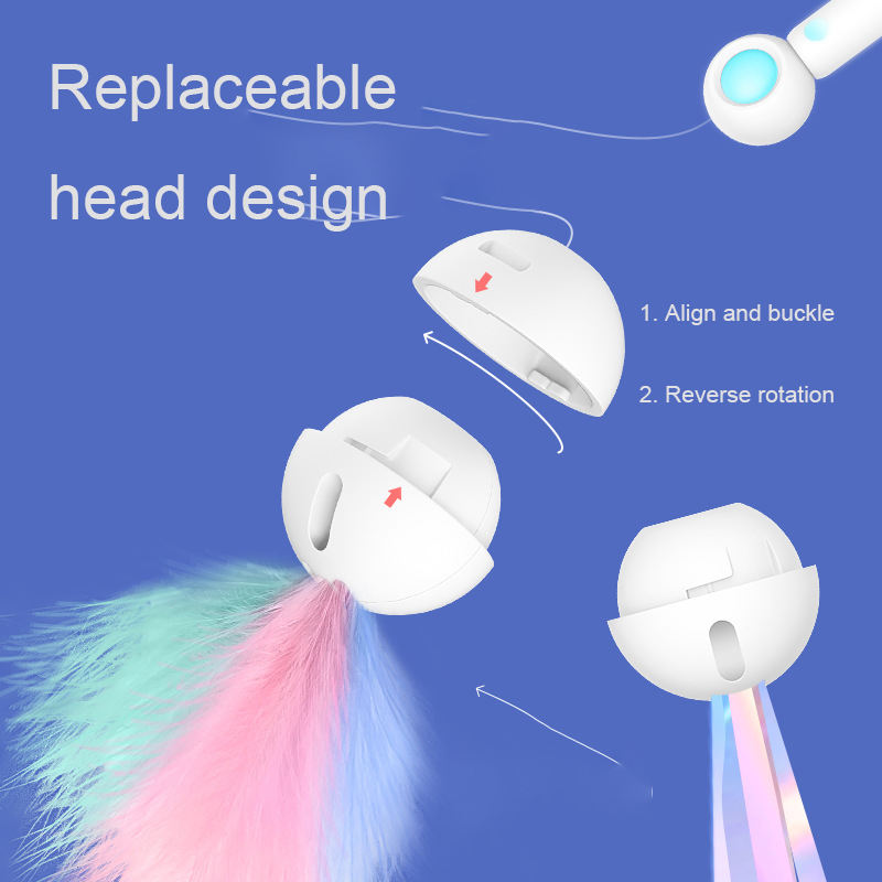 Cat Wand Toy with Laser