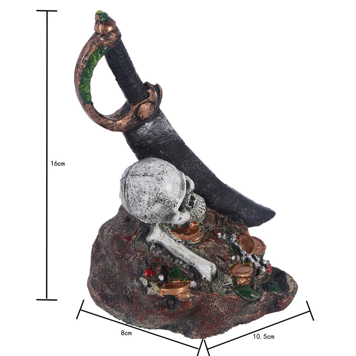 Resin Pirates Treasure Aquarium Decor