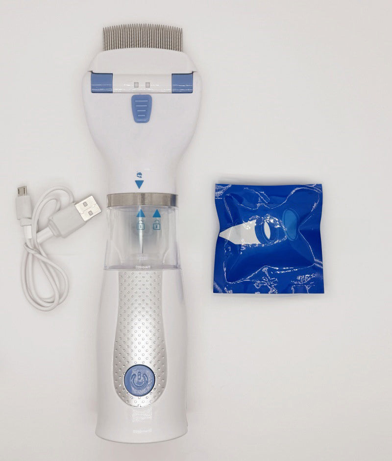 Rechargeable electric flea/lice comb