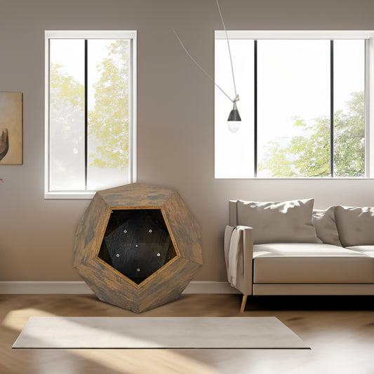 25.98'' geometric cat bed side table