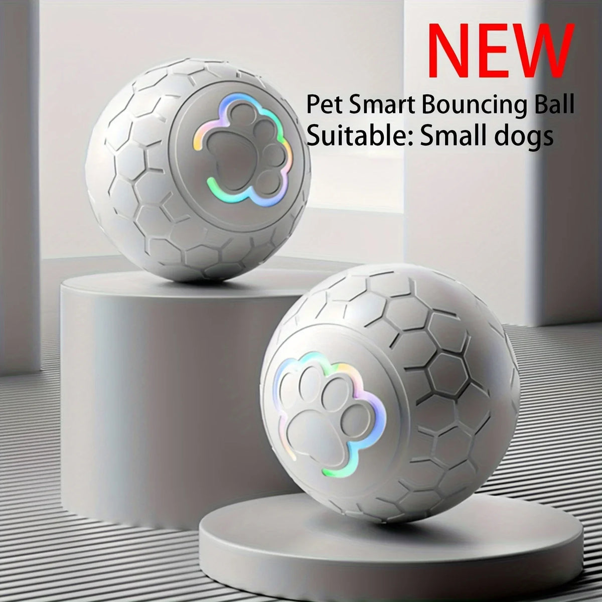 Rechargeable rolling/bouncing ball