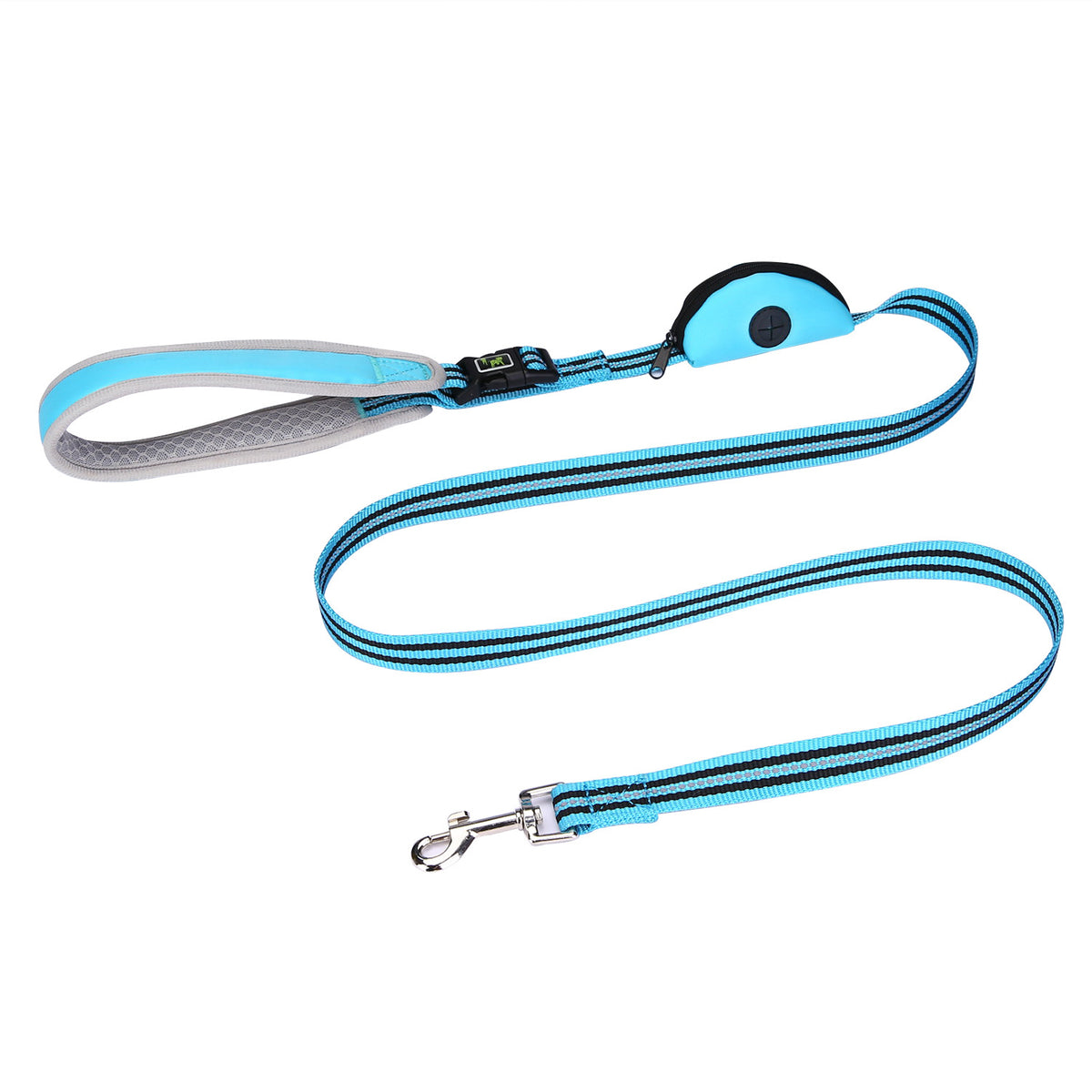 Reflective Leash with Poop Bag Dispenser