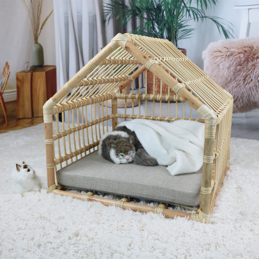 Handmade Rattan Woven Pet Nest