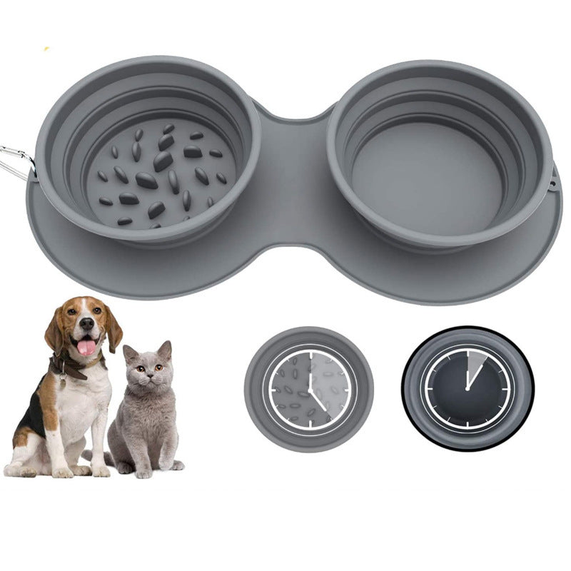 Foldable Silicone Slow Feeder/Water Bowls