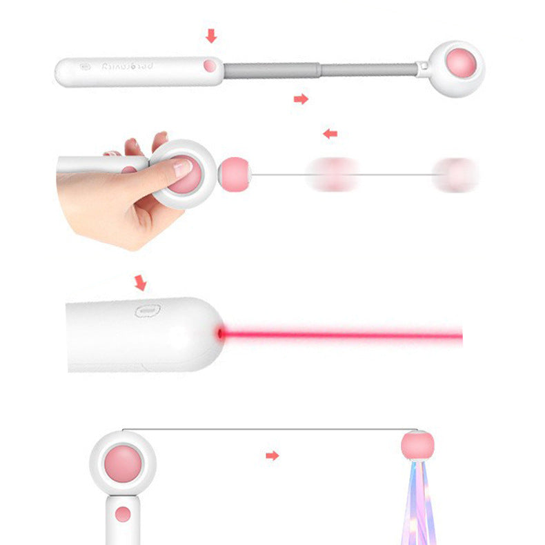 Cat Wand Toy with Laser