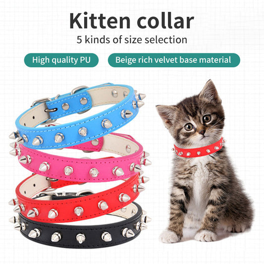 Leather Spike Collar