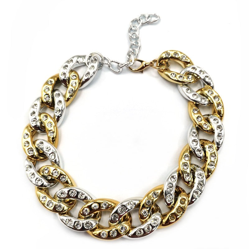 Pet Chain/Rhinestone Necklace