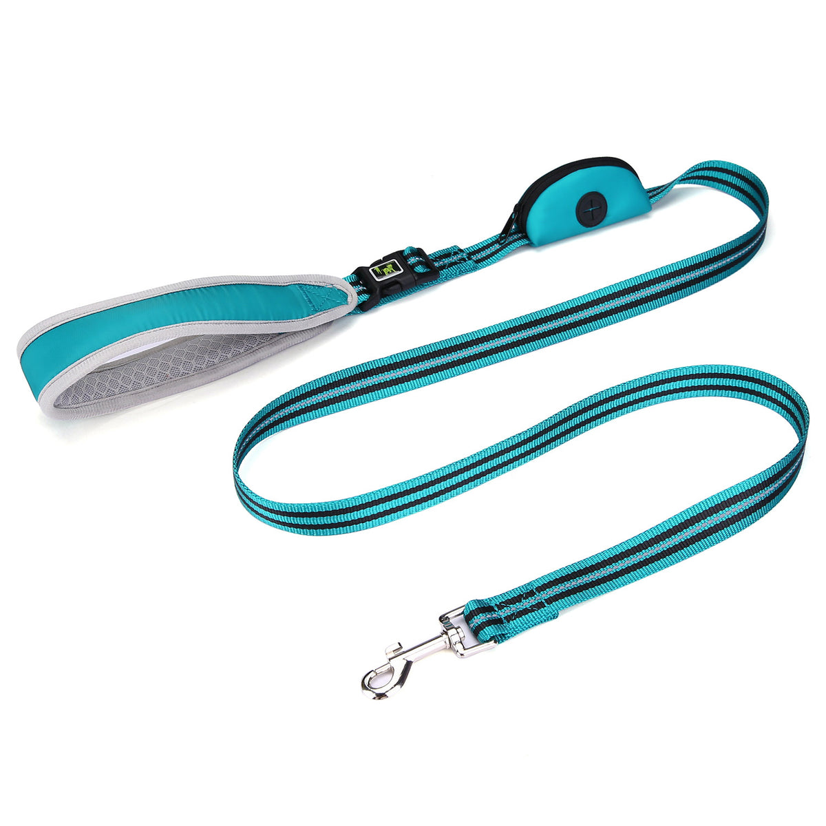 Reflective Leash with Poop Bag Dispenser