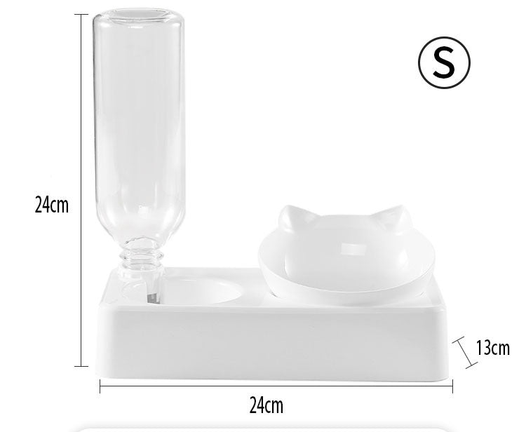 Cat Automatic Waterer with Food Bowl