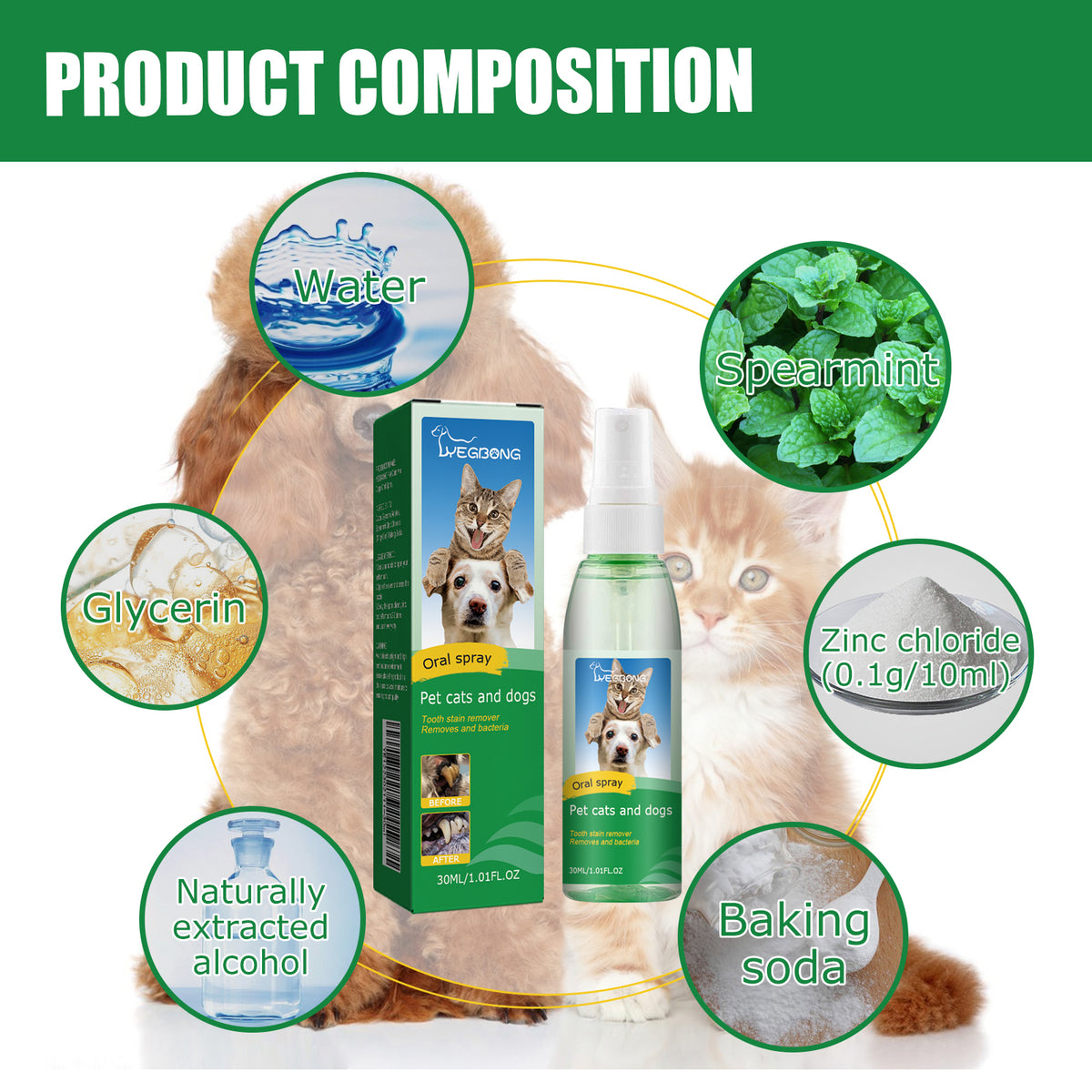 Mint fresh breath spray