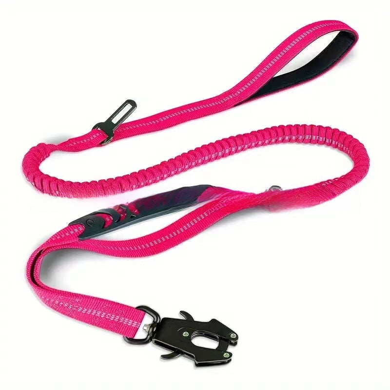 Dog Leash with Seat Belt Clip