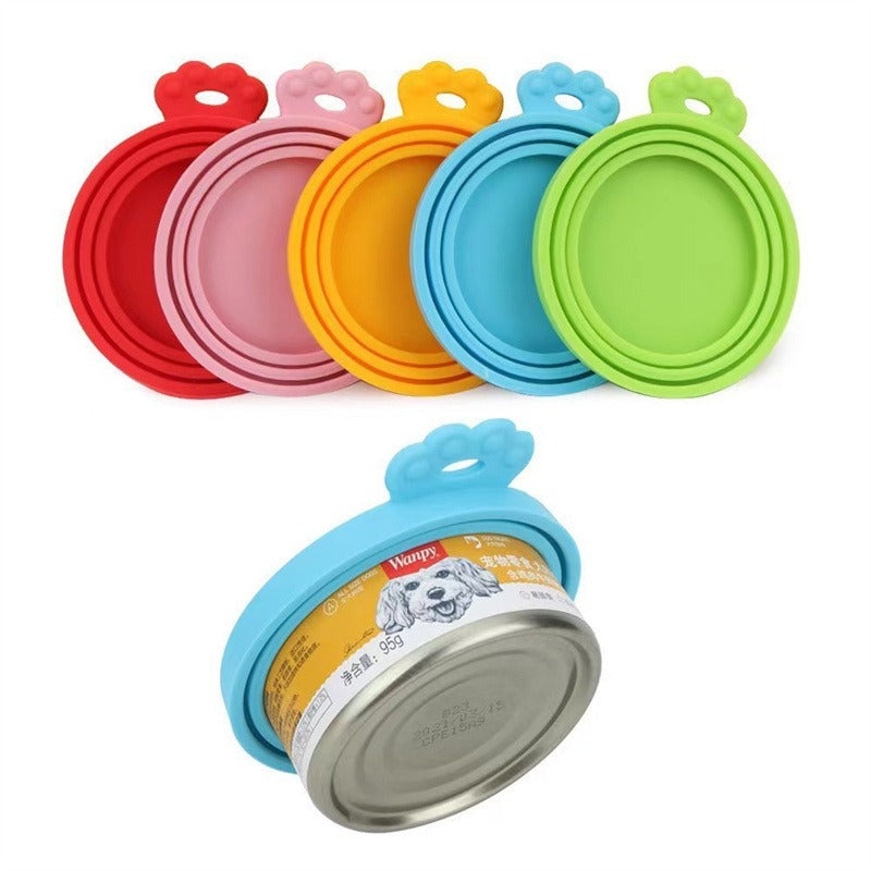 Silicone Wet Food Can Lid and Spoon