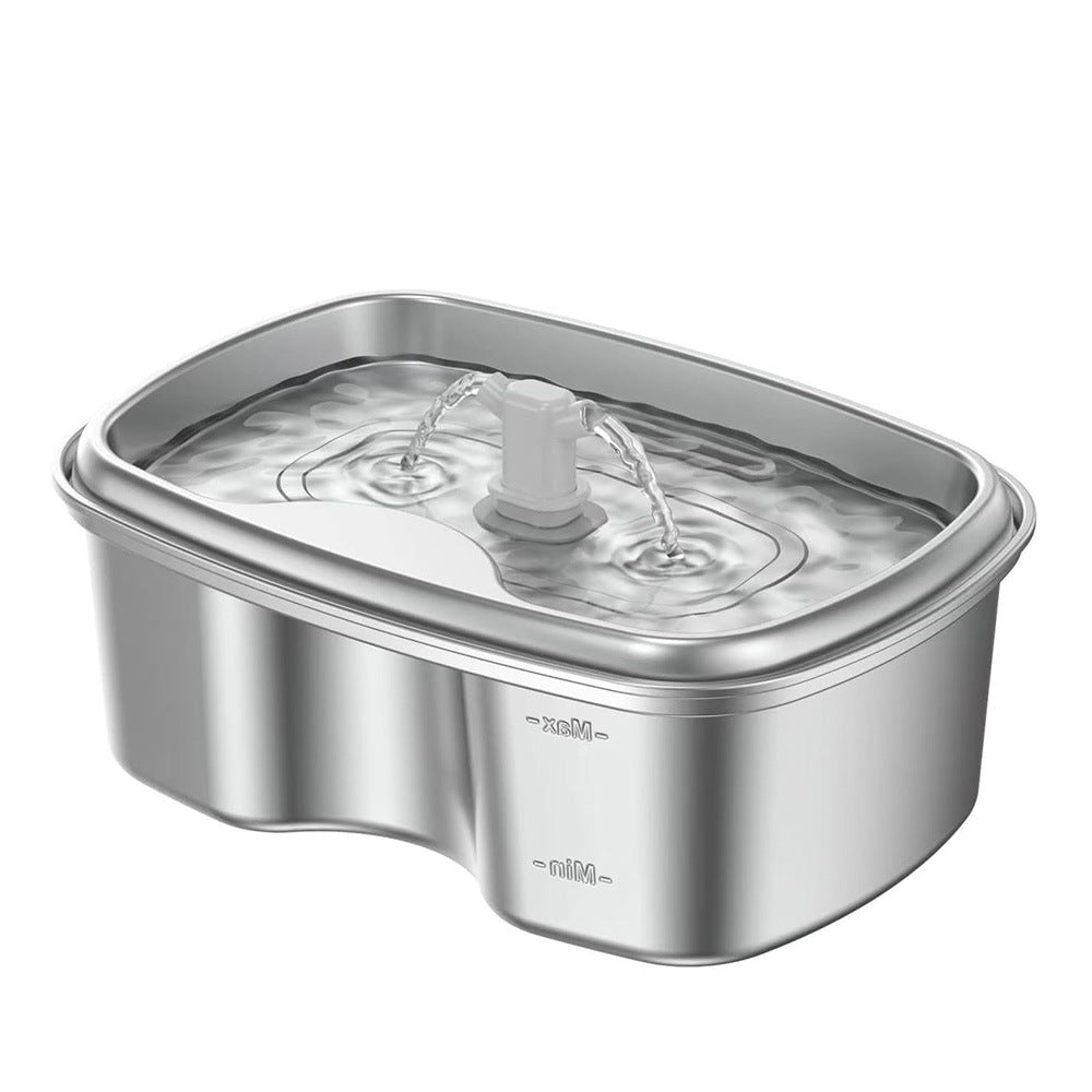 Stainless steel pet water fountain