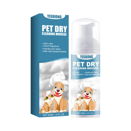 Dog/cat dry shampoo foam