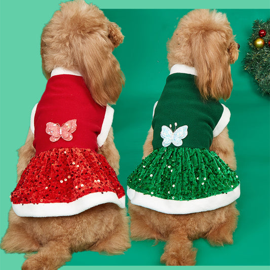 Christmas Butterfly Dress