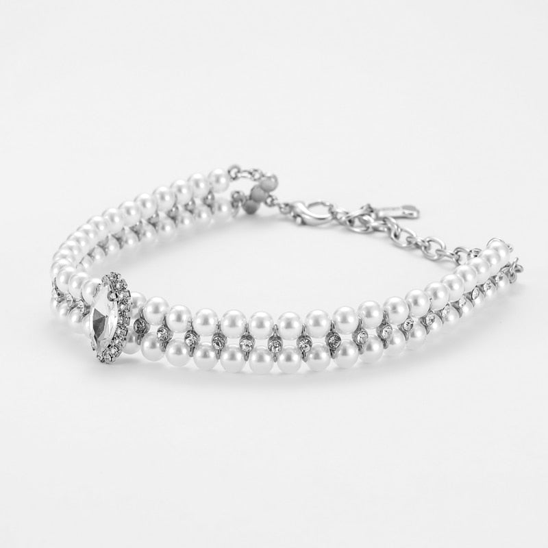 Pearl/Rhinestone Necklace