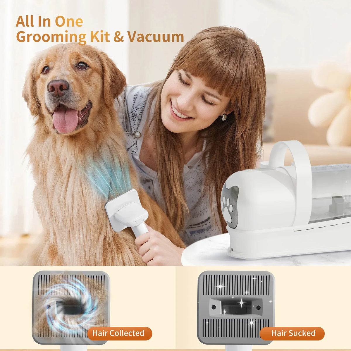 7 in 1 Pet Grooming Vacuum Kit