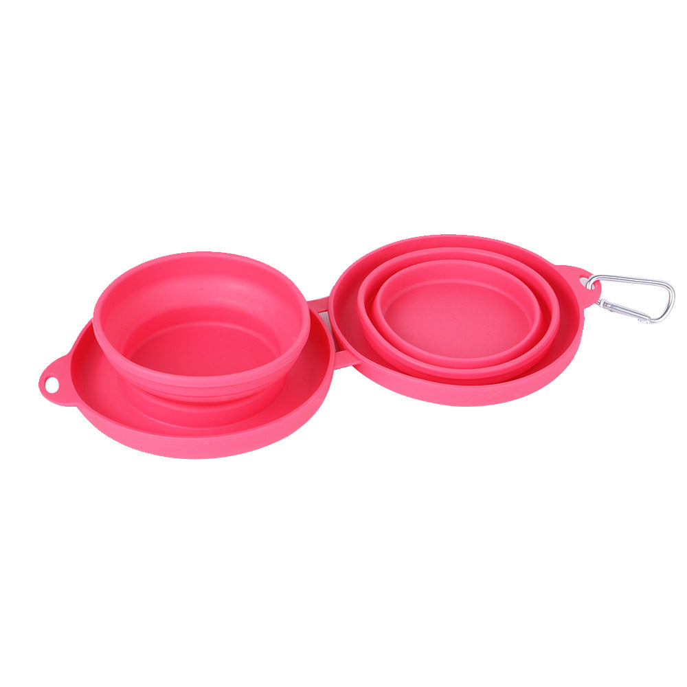 Double Silicone Folding Travel Bowl