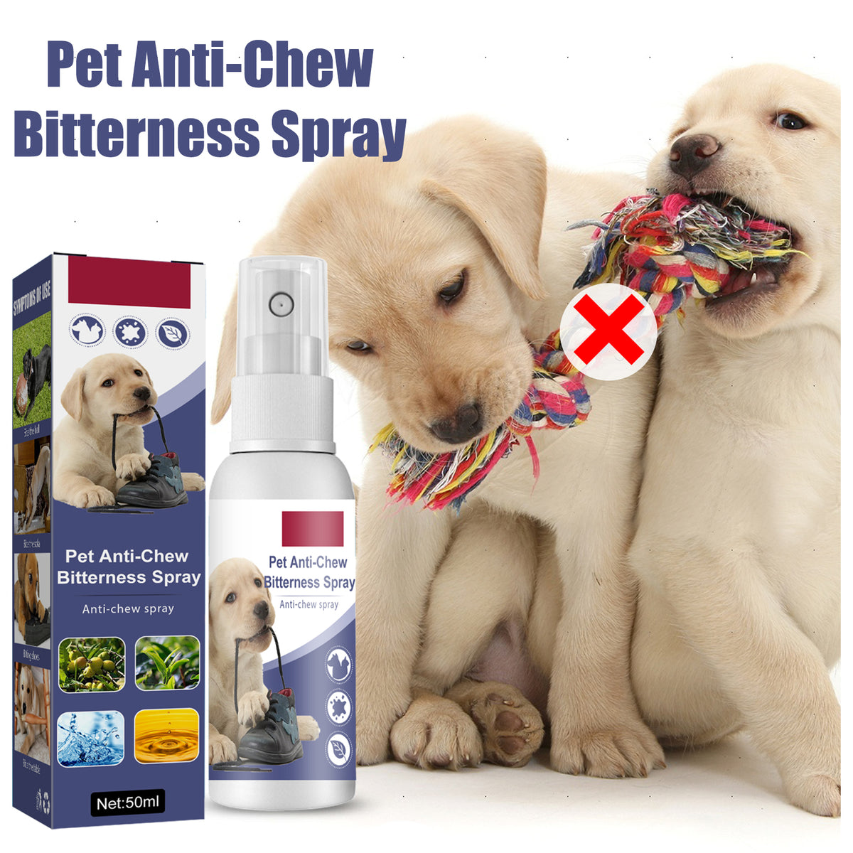No chew bitter training spray