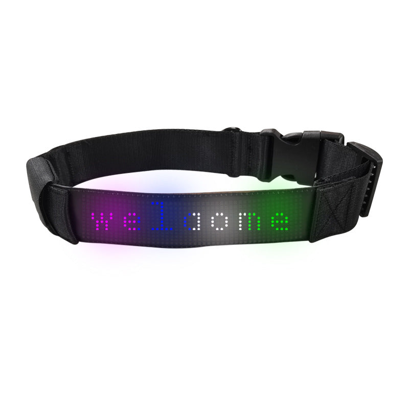 LED Editable Text Collar