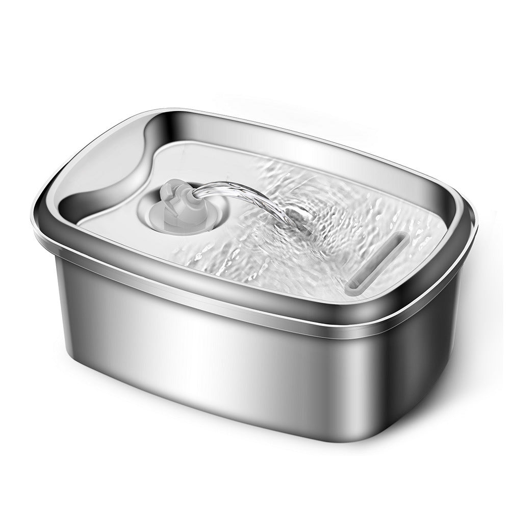 Stainless steel pet water fountain