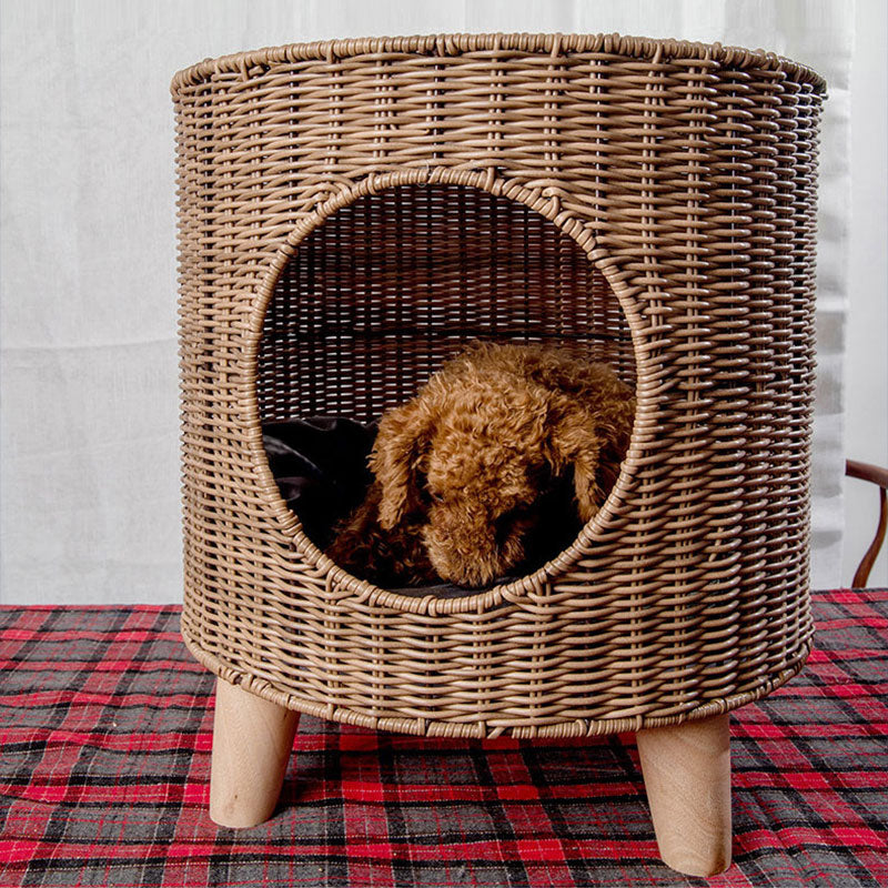 Rattan Pet Bed Side Table