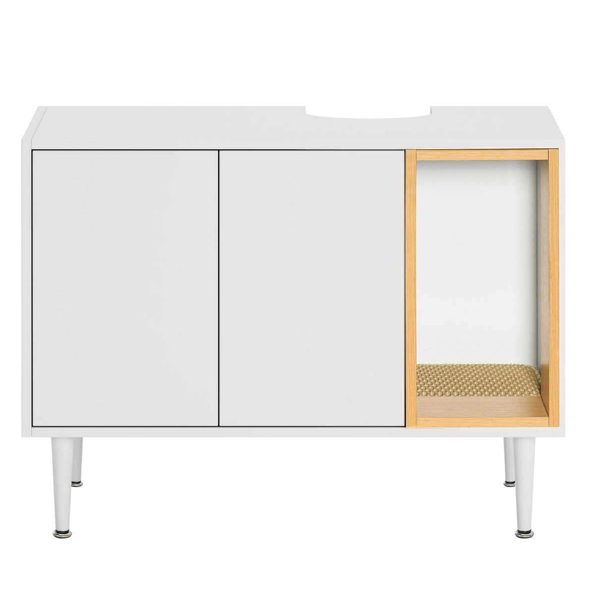 Bathroom sink cabinet/enclosed litter box