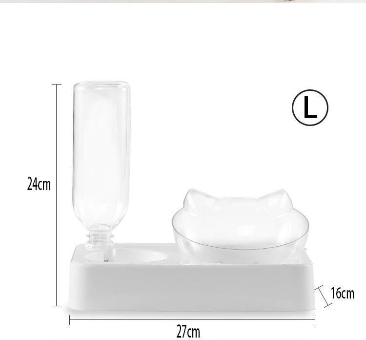 Cat Automatic Waterer with Food Bowl