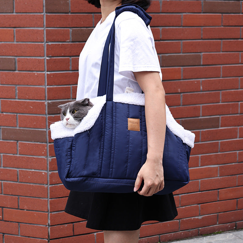 Winter Fleece Pet Carrier