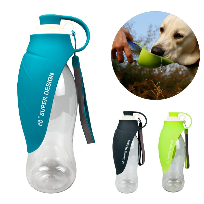 Portable Water Bottle Silicone Leaf Design