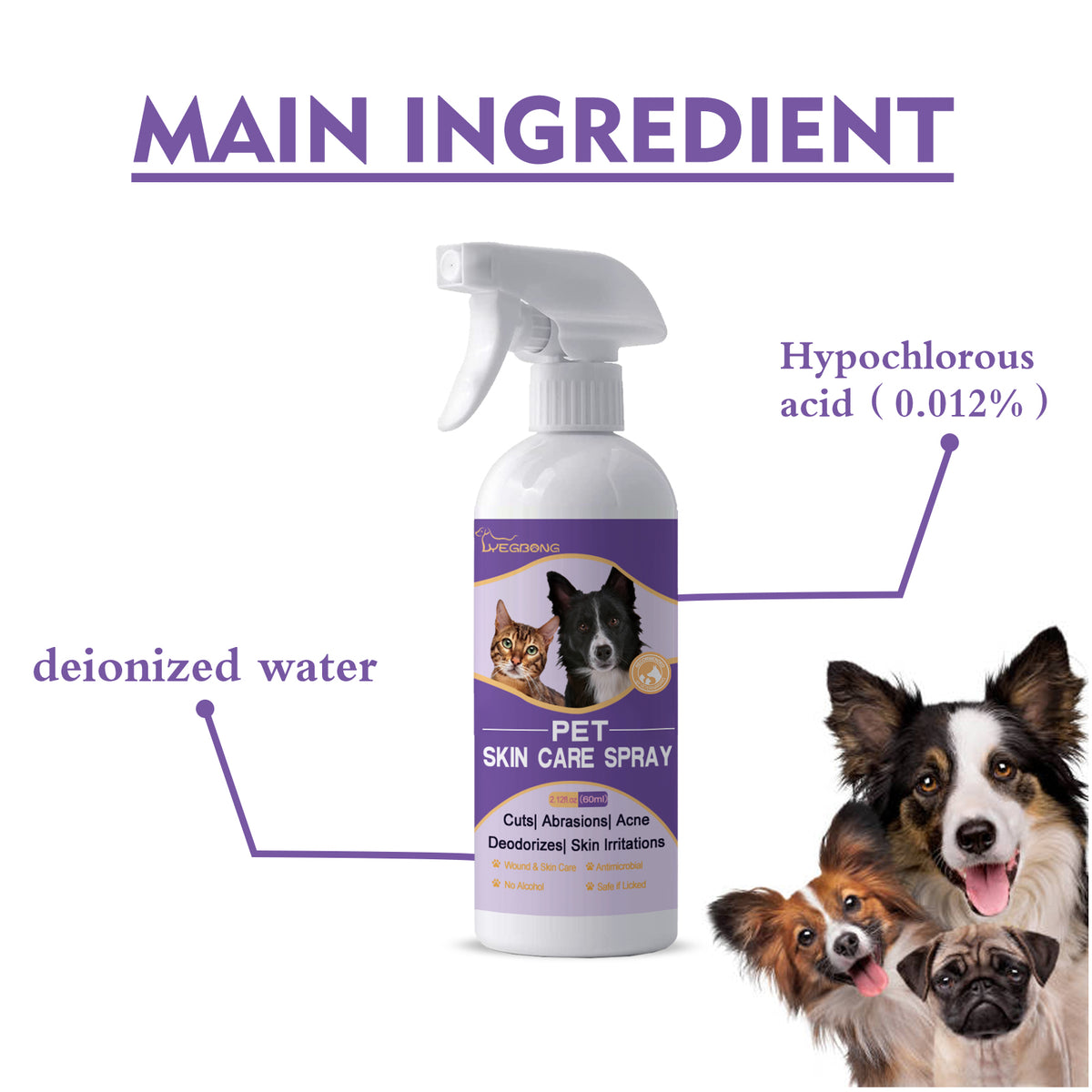 Hydrocortisone wound spray