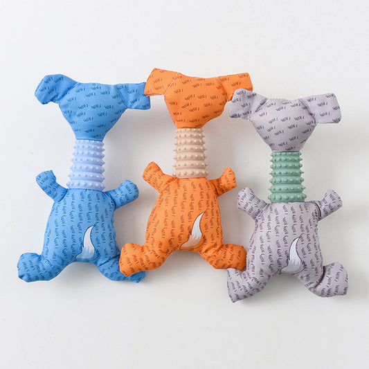 Squeaky Plush Toy with Teether