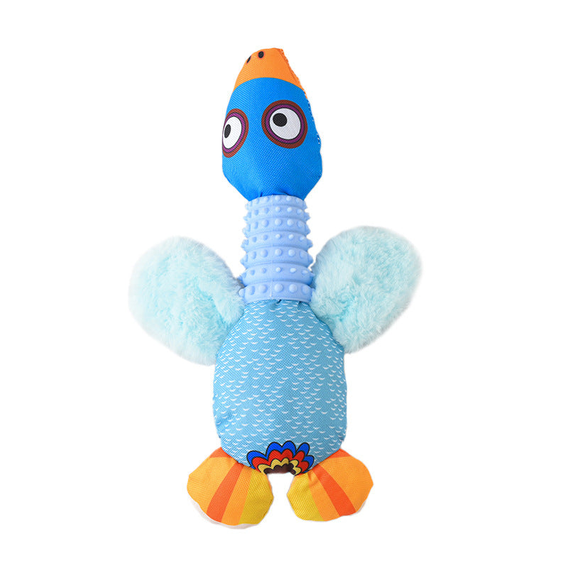 Squeaky Plush Toy with Teether