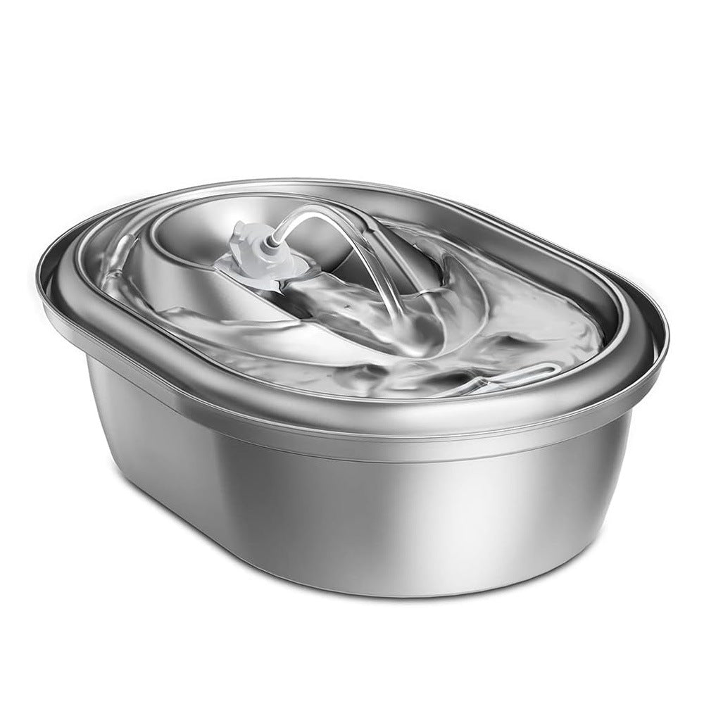 Stainless steel pet water fountain