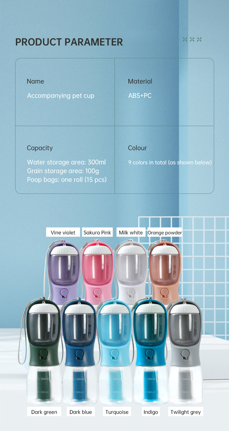 3 in 1 Pet Water Bottle